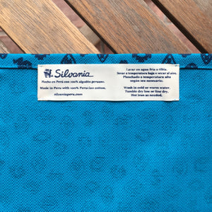 Set of Four Napkins - Fauna de la Costa Print Turquoise