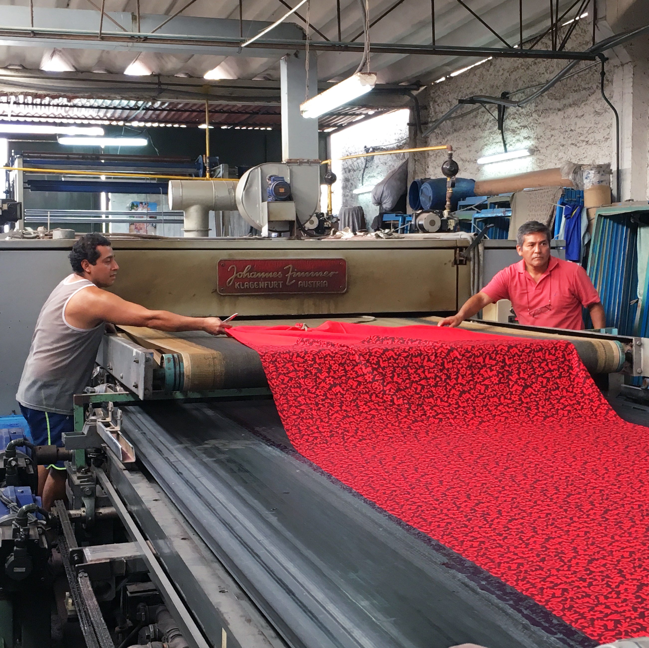 Set of Four Napkins - Pasto Print Red